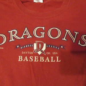 VTG Gildan Dayton Dragons Minor League Baseball Team Mens XXL Graphic Tee Shirt